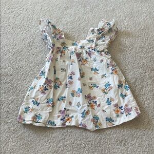 Floral Ruffle Sleeve Dress